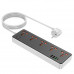 Подовжувач мережевий HOCO Rico 5-position socket AC14A |3USB/1Type-C, PD/QC, 3A/30W|