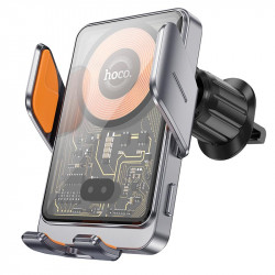 Тримач Hoco Transparent Discovery Edition wireless fast charging Car holder (air outlet) HW7 |15W|
