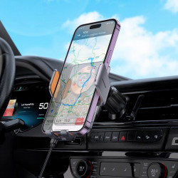 Тримач Hoco Transparent Discovery Edition wireless fast charging Car holder (air outlet) HW7 |15W|