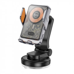 Тримач Hoco Transparent Discovery Edition wireless fast charging Car holder (center console) HW8 |15W|