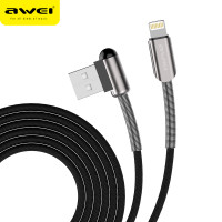 Кабель AWEI Lightning L Type CL-24 |2m, 2.4A|