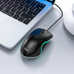 Миша HOCO Enjoy gaming luminous wired mouse GM19