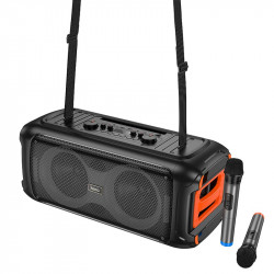 Акустика-караоке HOCO Kayman dual-mic outdoor BT speaker HA9 |BT5.4, 40W, TWS/USB/TF, 8h|