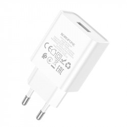 Адаптер мережевий BOROFONE Aspirer single port charger BA74A |1USB, 2.1A|