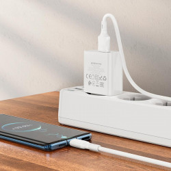 Адаптер мережевий BOROFONE Aspirer single port charger BA74A |1USB, 2.1A|