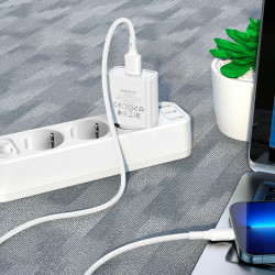 Адаптер мережевий BOROFONE Aspirer single port charger BA74A |1USB, 2.1A|