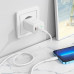 Адаптер мережевий BOROFONE Type-C to Lightning Cable Reacher dual Port charger set BN9 |2Type-C, 35W/3A, PD/QC|