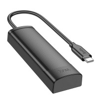 Перехідник Hoco Easy safety 4-in-1 Adapter HB41 |Type-C to USB3.0x4||L=0.2M|
