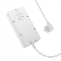 Подовжувач мережевий HOCO Storm 3-position socket AC7A |3USB/1Type-C, 3.4A/17W|