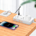 Подовжувач мережевий HOCO Storm 3-position socket AC7A |3USB/1Type-C, 3.4A/17W|