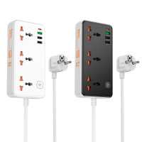 Подовжувач мережевий HOCO Storm 3-position socket AC8A |3USB/1Type-C, PD/QC, 3A/30W|