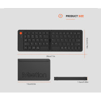Клавіатура Meetion Foldable Keyboard MT-BTK001 |BT, 150 day standbuy, Type-C Charging|