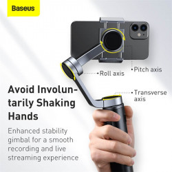 Ручний стабілізатор BASEUS Control Smartphone Handheld Folding Gimbal Stabilizer (SUYT-D0G)