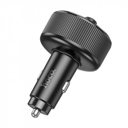 Адаптер автомобільний Hoco Guerrero car BT FM transmitter E82 |BT5.3, 2USB/1Type-C, 30W/3A, PD/QC|