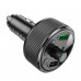 Адаптер автомобільний Hoco Guerrero car BT FM transmitter E82 |BT5.3, 2USB/1Type-C, 30W/3A, PD/QC|