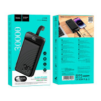 УМБ HOCO Element power bank with digital display J123B 30000mAh |2USB/Type-C/Lightning, QC/PD, 22.5W/3A|