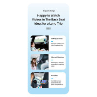 Тримач USAMS Car Rear Seat Phone-Tablet Bracket US-ZJ068