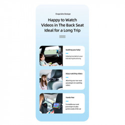 Тримач USAMS Car Rear Seat Phone-Tablet Bracket US-ZJ068