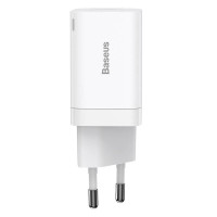 Адаптер мережевий BASEUS Super si Pro Quick Charge |1USB/1Type-C, 30W/3A, PD/QC| (CCSUPP-E02)