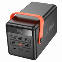 УМБ HOCO Surpass fully compatible power bank J142 100000mah |6USB/2Type-C, 22.5W/3A, PD/QC|