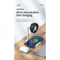 Зарядка Qi 2in1 wireless charger JYD-WC109 |15W Max, Phone/Apple-Android Watch Compatible| (Not included Watch charger)