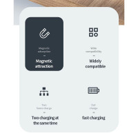 Зарядка Qi 2in1 wireless charger JYD-WC109 |15W Max, Phone/Apple-Android Watch Compatible| (Not included Watch charger)