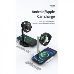 Зарядка Qi 2in1 wireless charger JYD-WC109 |15W Max, Phone/Apple-Android Watch Compatible| (Not included Watch charger)