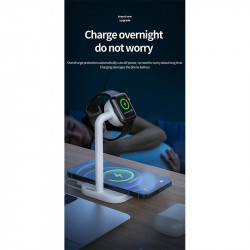 Зарядка Qi 2in1 wireless charger JYD-WC109 |15W Max, Phone/Apple-Android Watch Compatible| (Not included Watch charger)
