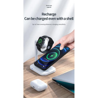 Зарядка Qi 2in1 wireless charger JYD-WC109 |15W Max, Phone/Apple-Android Watch Compatible| (Not included Watch charger)
