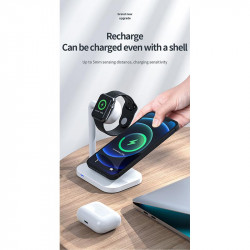 Зарядка Qi 2in1 wireless charger JYD-WC109 |15W Max, Phone/Apple-Android Watch Compatible| (Not included Watch charger)