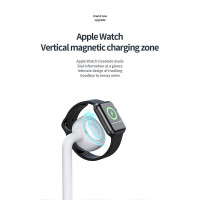 Зарядка Qi 2in1 wireless charger JYD-WC109 |15W Max, Phone/Apple-Android Watch Compatible| (Not included Watch charger)