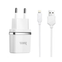 Адаптер мережевий Hoco Lightning cable C11 |1USB, 1А|