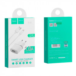 Адаптер мережевий Hoco Lightning cable C11 |1USB, 1А|
