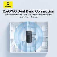 Baseus FastJoy Series WiFi Adapter 650Mbps (B01317600111-04)