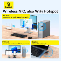 Baseus FastJoy Series WiFi Adapter 650Mbps (B01317600111-04)