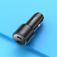 Адаптер автомобільний Hoco Clear way dual port PD Car charger NZ3 |2Type-C, 40W/3A, PD/QC|