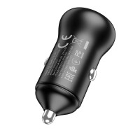 Адаптер автомобільний HOCO Smooth road car charger NZ5 |1USB/1Type-C, 30W/3A, PD/QC|