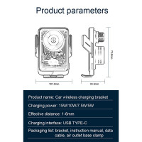 Тримач Auto open-close Transparent Wireless Charger T11 |15W|