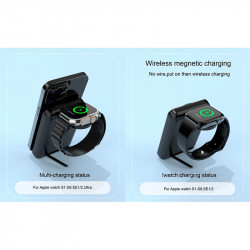 УМБ 2in1 Foldable Magnetic Wireless Charger with 10000mAh power bank D21 |Phone, Apple Watch|
