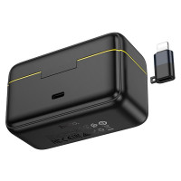 Мікрофон HOCO Dual-mic magnetic Lavalier wireless digital microphone L17 (Lightning / Type-C) |5-6h|