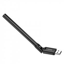 WiFi Adapter HOCO WiFi4 USB external antenna wireless network card HI32 |2.4GHz, 150Mbps, USB2.0|