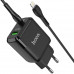 Адаптер мережевий Hoco Type-C to Lightning Cable Favor dual port N5 |1USB/1Type-C, PD20W/QC3.0, 3A| (Safety Certified)