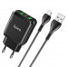 Адаптер мережевий Hoco Micro USB Cable Charmer dual port charger set N6 |2USB, 3A, 2xQC3.0, 18W| (Safety Certified)