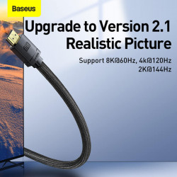 Кабель BASEUS High Definition Series HDMI 8k to HDMI 8k Adapter Cable |1m, 8K, HDMI2.1| (CAKGQ-J01)
