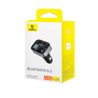 Адаптер автомобільний Baseus S-09 Pro Series Car FM Transmitter |BT5.3, PD/QC, 18W/2.4A|