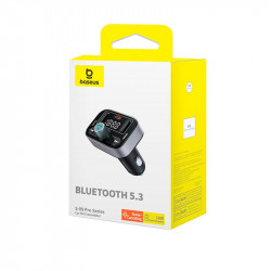 Адаптер автомобільний Baseus S-09 Pro Series Car FM Transmitter |BT5.3, PD/QC, 18W/2.4A|