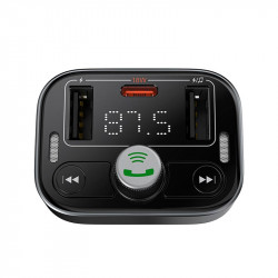 Адаптер автомобільний Baseus S-09 Pro Series Car FM Transmitter |BT5.3, PD/QC, 18W/2.4A|