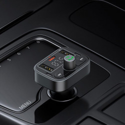 Адаптер автомобільний Baseus S-09 Pro Series Car FM Transmitter |BT5.3, PD/QC, 18W/2.4A|