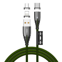 Кабель JOYROOM Combo Lightning + Micro USB + Type-C Magnetic Series 3in1 S-M408 |1.2m, 3A|