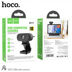 Web камера HOCO USB web camera with Audio focus DI11 |2KHD, 4Mpx, 1.5m|